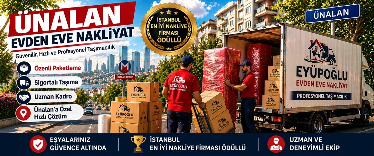 ünalan evden eve nakliyat hizmeti sigortalı ve asansörlü ev taşıma